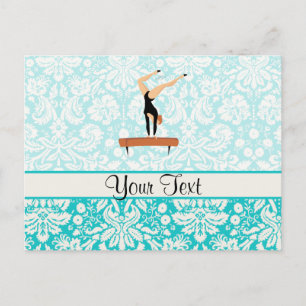 Cartão Postal Feixe de equilíbrio da ginástica