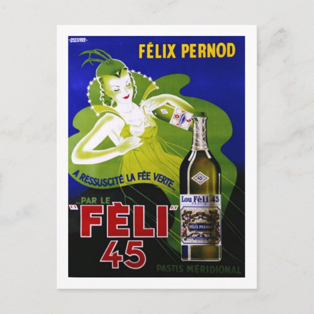CARTÃO POSTAL FELI 45 ABSINTHE (Frente)