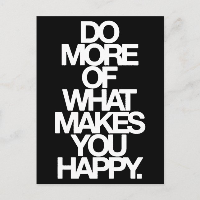 Cartão Postal Felicidade (Frente)