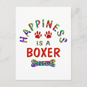 Cartão Postal Felicidade do pugilista