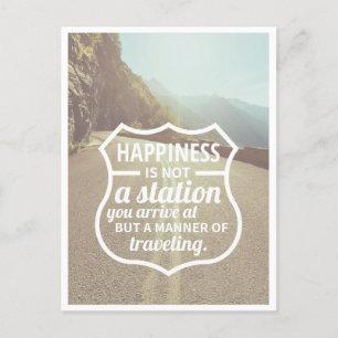 Cartão Postal Felicidade Encorajar Sucesso Dicas de VidaArt