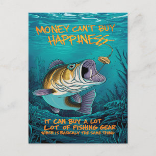 Cartão Postal Felicidade na Pesca de Robalo