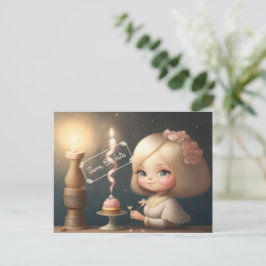 Cartão Postal Felicidades Menina 01