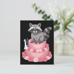 Cartão Postal Felicitações de Feral de Corrida de Casamento