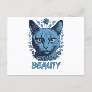 Cartão Postal felinos adoram beleza dos gatos