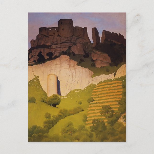 Cartão Postal Felix Vallotton - Chateau Gaillard em Andelys (Frente)