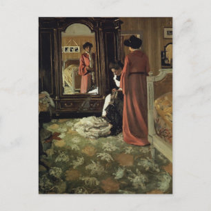 Cartão Postal Felix Vallotton - Interior,Quarto com Duas Figuras
