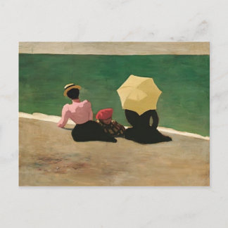 Cartão Postal Felix Vallotton - na praia