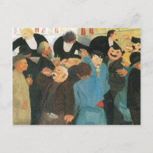 Cartão Postal Felix Vallotton - o restaurante