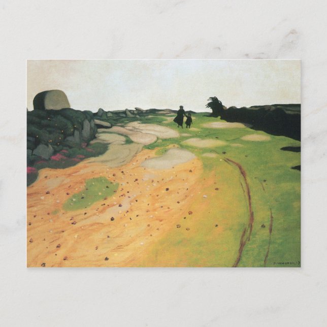 Cartão Postal Felix Vallotton - Paisagem na Bretanha (Frente)