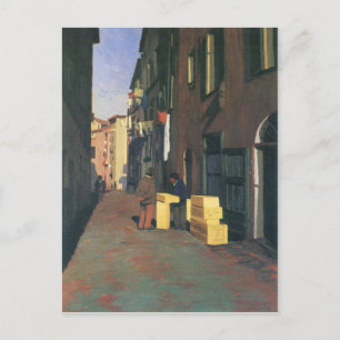 Cartão Postal Felix Vallotton - Rua antiga em Nice França
