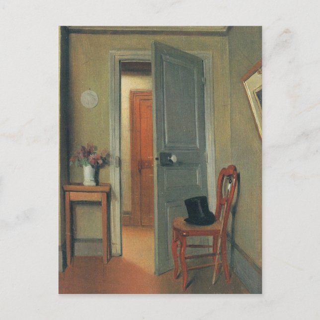 Cartão Postal Felix Vallotton - The visit (Frente)