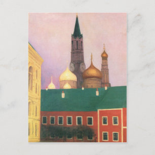 Cartão Postal Felix Vallotton - vista do Kremlin em Moscovo