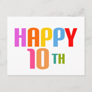Cartão Postal Feliz 10º