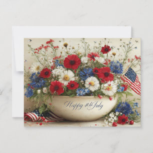 Cartão Postal Feliz 4 de julho