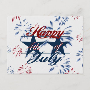 Cartão Postal Feliz 4 de julho