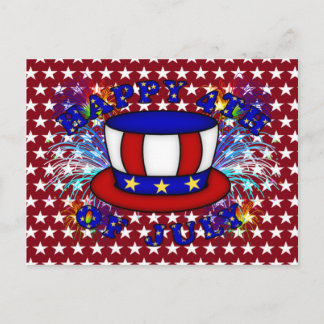 Cartão Postal Feliz 4 de julho, Crackers