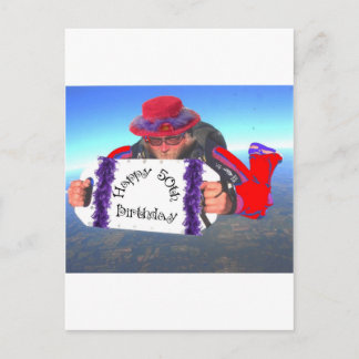 Cartão Postal Feliz 50º aniversário