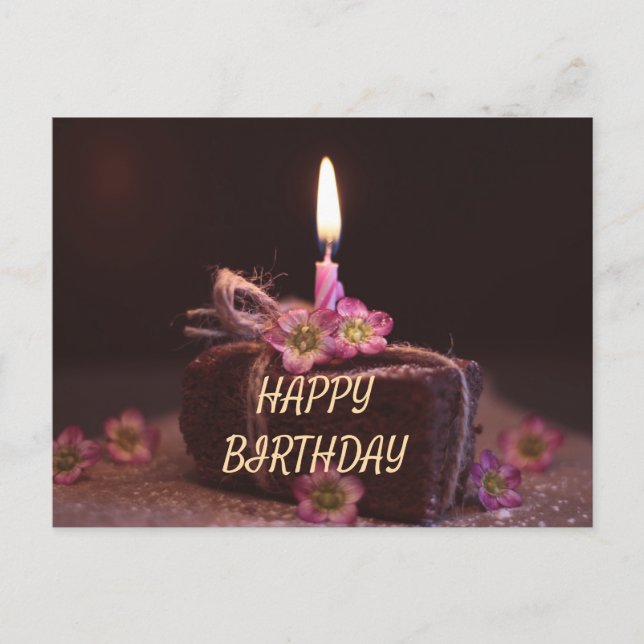 Cartão Postal Feliz aniversário (Frente)