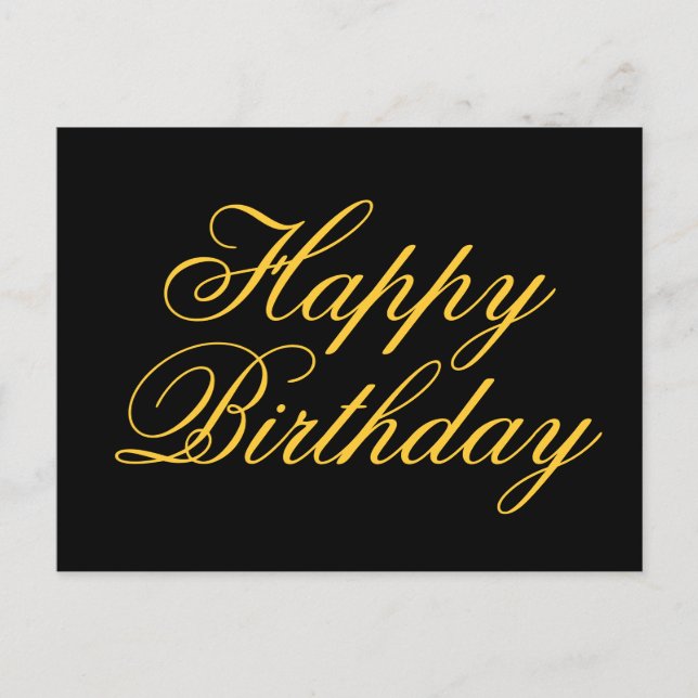Cartão Postal Feliz Aniversário (Frente)