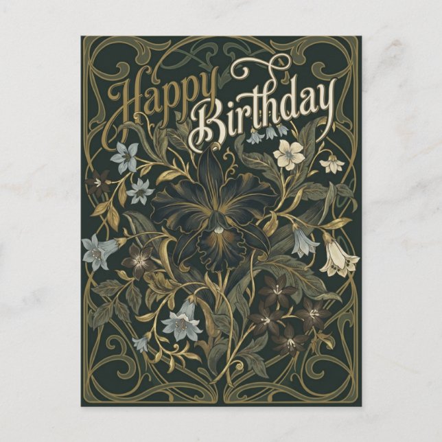 Cartão Postal Feliz Aniversário (Frente)