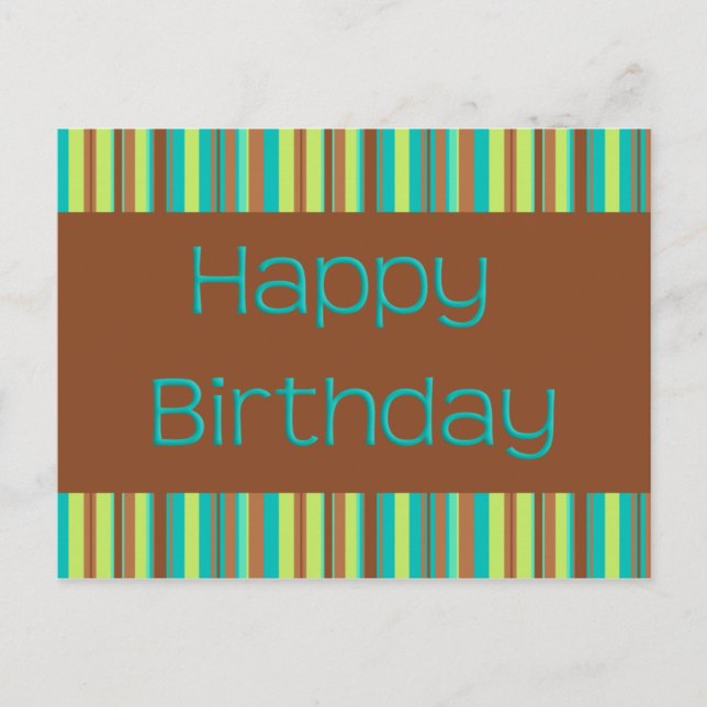 Cartão Postal Feliz aniversário (Frente)