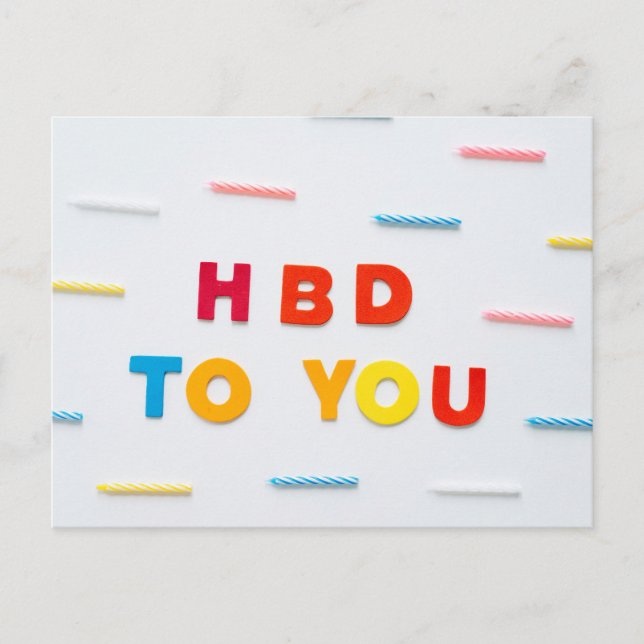 CARTÃO POSTAL FELIZ ANIVERSÁRIO (Frente)