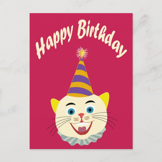 Cartão Postal Feliz Aniversário (Frente)