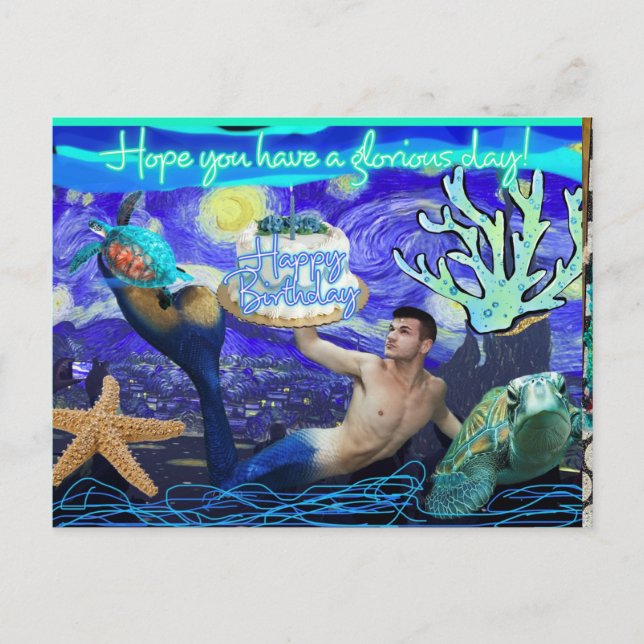 Cartão postal feliz aniversário (Frente)