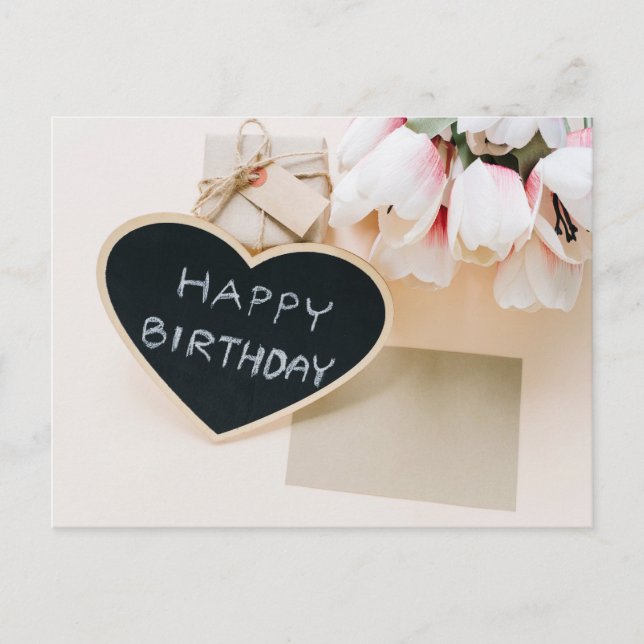 Cartão Postal Feliz aniversário (Frente)