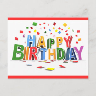 Cartão Postal Feliz aniversário