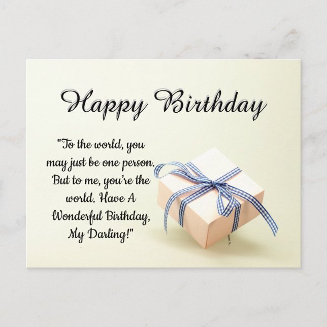 Cartão Postal Feliz aniversário (Frente)