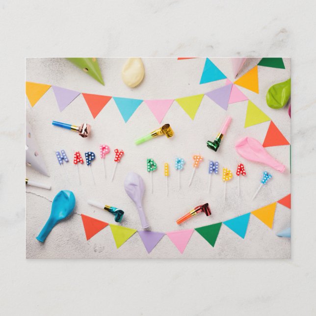 CARTÃO POSTAL FELIZ ANIVERSÁRIO (Frente)