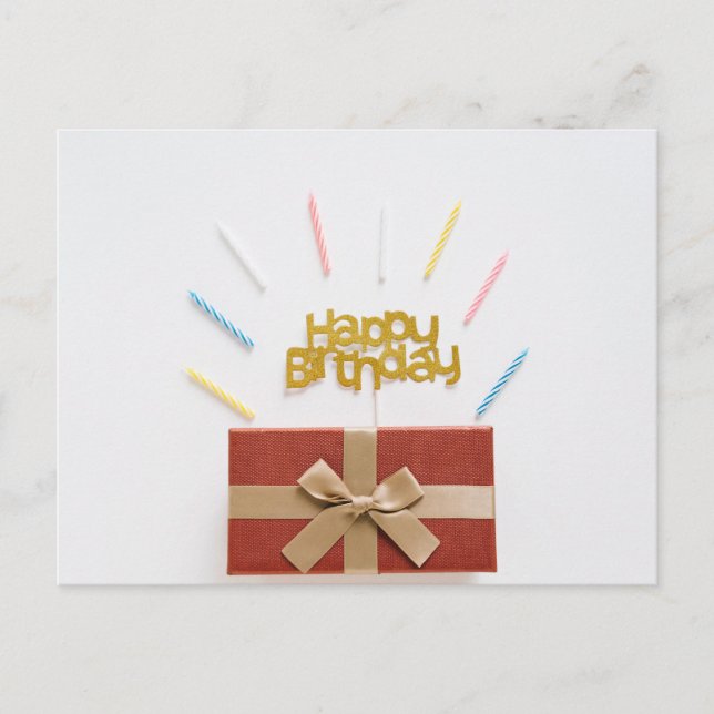 Cartão Postal Feliz aniversário (Frente)