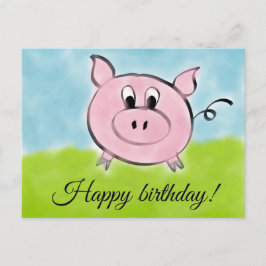 Cartão Postal Feliz aniversário