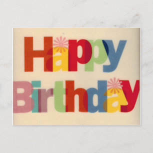 Cartão Postal Feliz aniversário