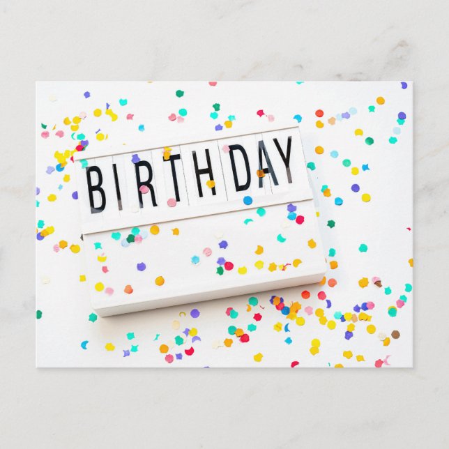 CARTÃO POSTAL FELIZ ANIVERSÁRIO (Frente)