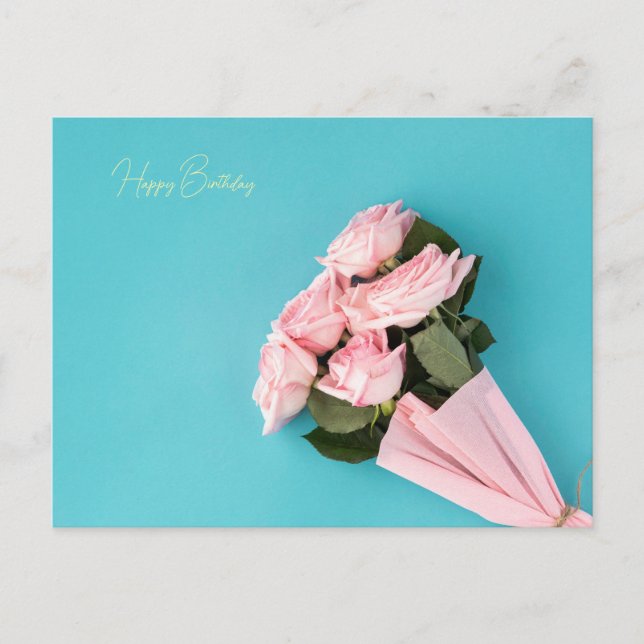 Cartão Postal Feliz aniversário (Frente)