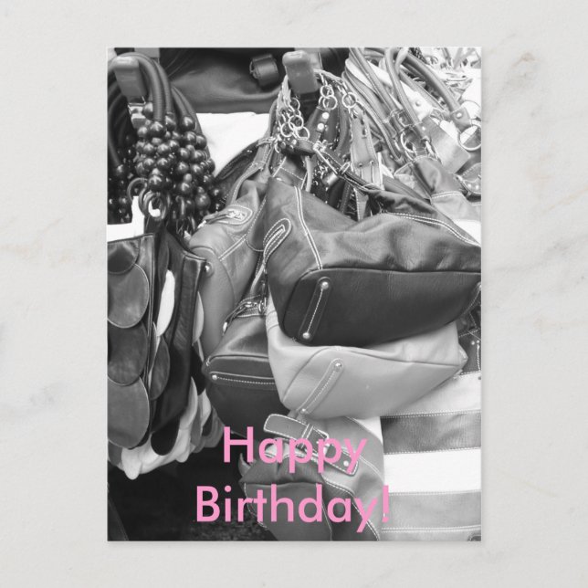 Cartão Postal Feliz aniversário! (Frente)