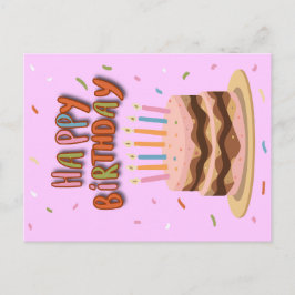 Cartão postal Feliz Aniversário