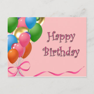 Cartão Postal Feliz Aniversário