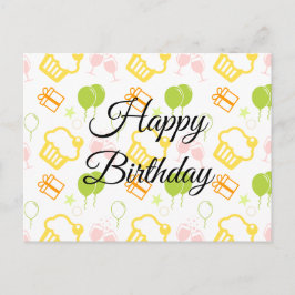 Cartão Postal Feliz Aniversário
