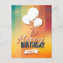Cartão Postal feliz aniversário