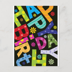 Cartão Postal Feliz aniversário