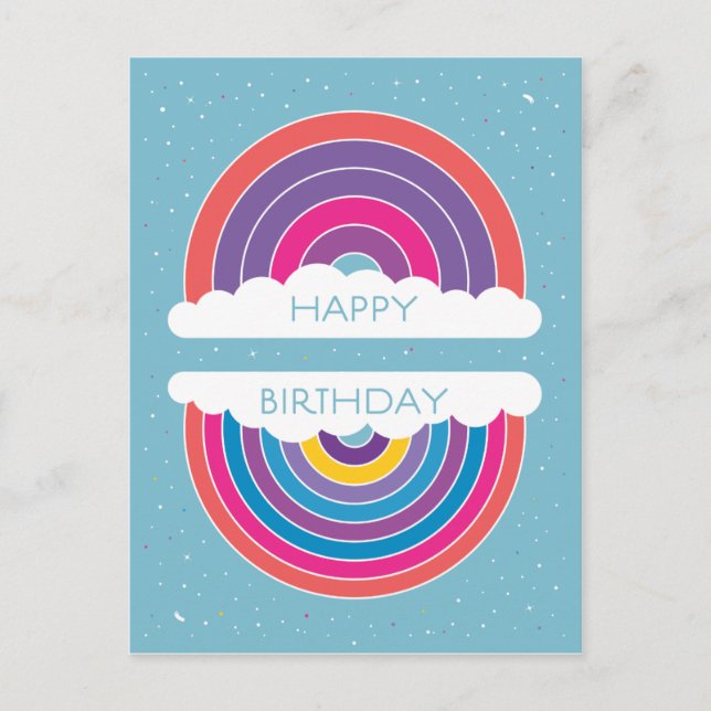 Cartão Postal Feliz Aniversário (Frente)