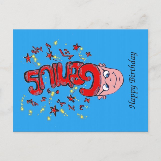 Cartão Postal Feliz aniversário (Frente)