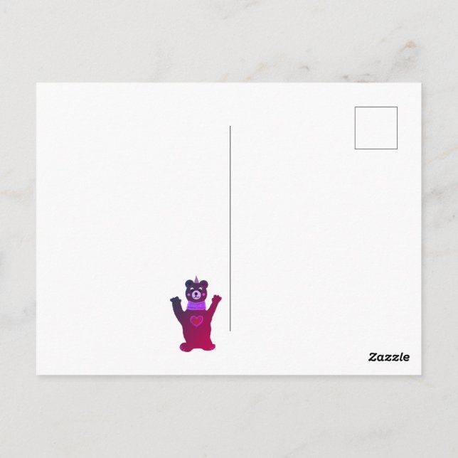 Cartão postal Feliz Aniversário (Verso)