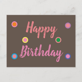 Cartão Postal Feliz Aniversário