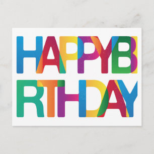 Cartão Postal Feliz aniversário