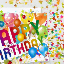 Cartão Postal Feliz aniversário